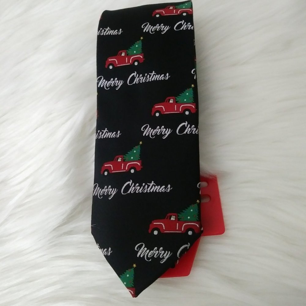 Christmas Hallmark Seasonal Designs Men Tie Blue And Red